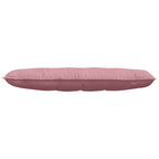Cuscino per Schiena Rosa 140 x 50 cm Tessuto in Cords