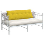 Cuscino per Schiena Giallo 140 x 50 cm Tessuto in Cords