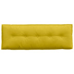 Cuscino per Schiena Giallo 140 x 50 cm Tessuto in Cords