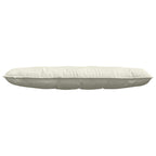 Cuscino per Schiena Crema 140 x 50 cm Tessuto in Cords