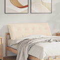 Cuscino per Schiena Beige 140 x 50 cm Tessuto in Microfibra