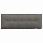 Cuscino per Schiena Grigio chiaro 140 x 50 cm Tessuto in Cords