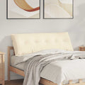 Cuscino per Schiena Crema 140 x 50 cm Tessuto in Cords