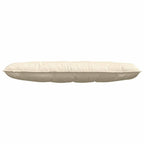 Cuscino per Schiena Crema 140 x 50 cm Tessuto in Cords