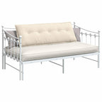 Cuscino per Schiena Crema 140 x 50 cm Tessuto in Cords