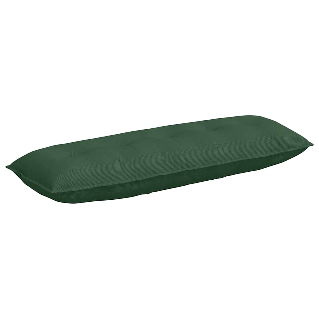 Cuscino per Schiena Verde Giungla 140 x 50 cm Tessuto in Cords