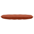 Cuscino per Schiena Rosso Arancio 140 x 50 cm Tessuto in Cords