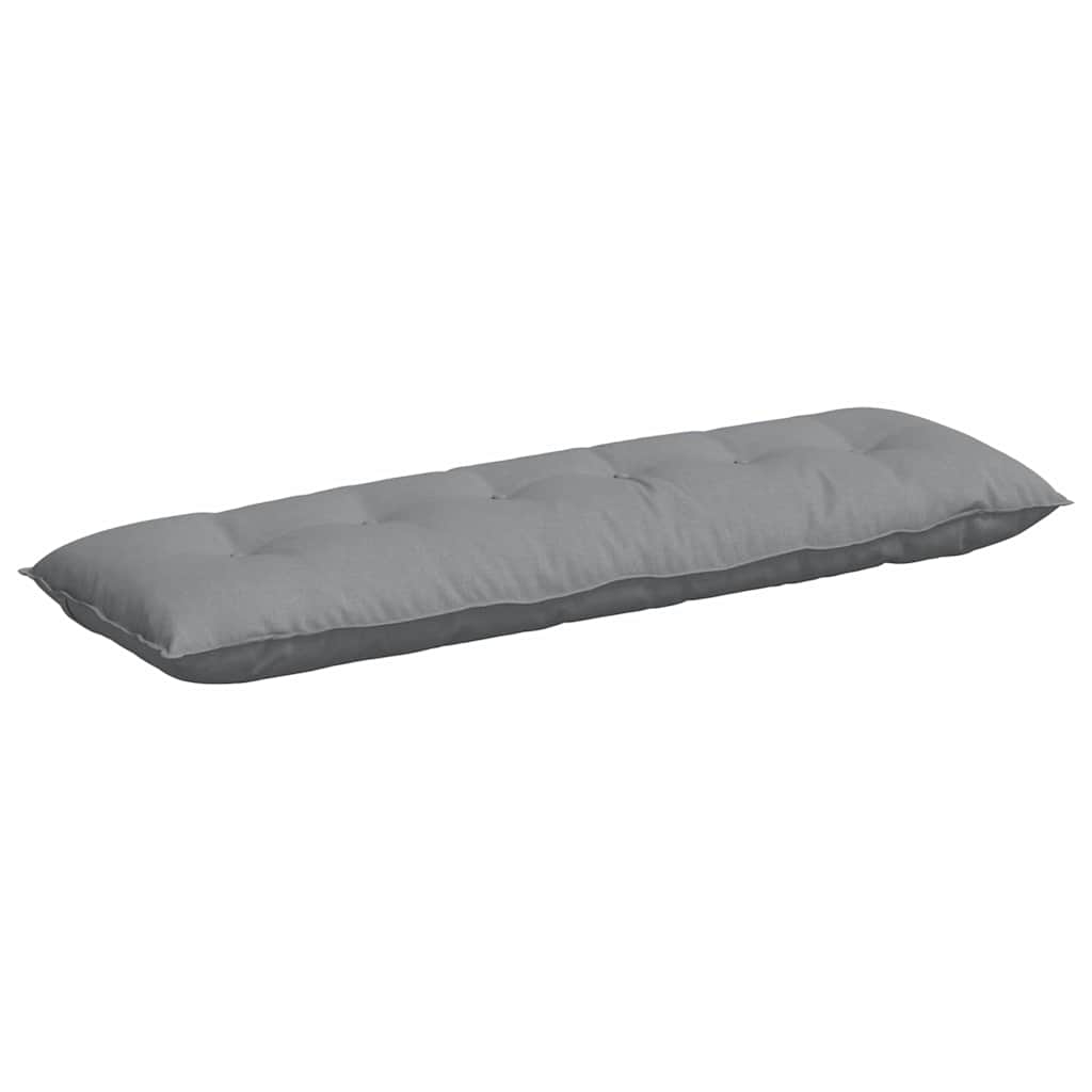 Cuscino per Schiena Grigio chiaro 160 x 19 x 50 cm Tessuto