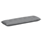 Cuscino per Schiena Grigio chiaro 160 x 19 x 50 cm Tessuto