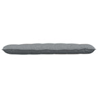 Cuscino per Schiena Grigio chiaro 160 x 19 x 50 cm Tessuto