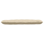 Cuscino per Schiena Crema 160 x 19 x 50 cm Tessuto