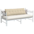 Cuscino per Schiena Crema 160 x 19 x 50 cm Tessuto