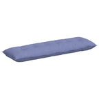 Cuscino per Schiena Blu jeans 160 x 19 x 50 cm Tessuto