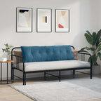 Cuscino per Schiena Blu 160 x 50 cm Tessuto in Cords