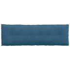 Cuscino per Schiena Blu 160 x 50 cm Tessuto in Cords