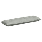 Cuscino per Schiena Grigio chiaro 160 x 50 cm Tessuto in Cords