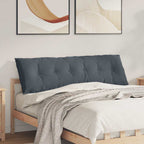 Cuscino per Schiena Grigio scuro 160 x 50 cm Tessuto in Cords