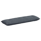 Cuscino per Schiena Grigio scuro 160 x 50 cm Tessuto in Cords