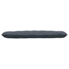 Cuscino per Schiena Grigio scuro 160 x 50 cm Tessuto in Cords
