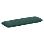 Cuscino per Schiena Verde Scuro 160 x 50 cm Tessuto in Cords