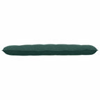 Cuscino per Schiena Verde Scuro 160 x 50 cm Tessuto in Cords