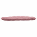 Cuscino per Schiena Rosa 160 x 50 cm Tessuto in Cords