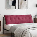 Cuscino per Schiena Rosso Vino 160 x 50 cm Tessuto in Cords