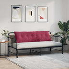 Cuscino per Schiena Rosso Vino 160 x 50 cm Tessuto in Cords