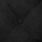 Cuscino per Schiena Nero 160 x 50 cm Tessuto in Cords