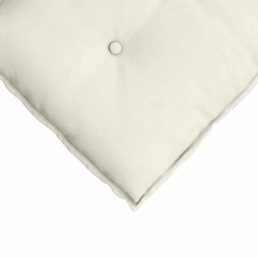 Cuscino per Schiena Crema 160 x 50 cm Tessuto in Cords