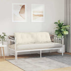Cuscino per Schiena Crema 160 x 50 cm Tessuto in Cords