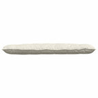 Cuscino per Schiena Crema 160 x 50 cm Tessuto in Cords