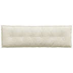 Cuscino per Schiena Crema 160 x 50 cm Tessuto in Cords