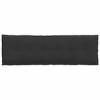 Cuscino per Schiena Nero 160 x 50 cm Tessuto in Microfibra