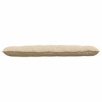 Cuscino per Schiena Crema 160 x 50 cm Tessuto in Microfibra