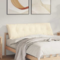 Cuscino per Schiena Crema 160 x 50 cm Tessuto in Cords