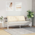 Cuscino per Schiena Crema 160 x 50 cm Tessuto in Cords