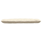 Cuscino per Schiena Crema 160 x 50 cm Tessuto in Cords