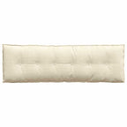 Cuscino per Schiena Crema 160 x 50 cm Tessuto in Cords