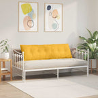 Cuscino per Schiena Giallo Chiaro 160 x 50 cm Tessuto in Cords