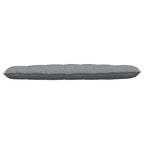 Cuscino per Schiena Grigio chiaro 180 x 19 x 50 cm Tessuto