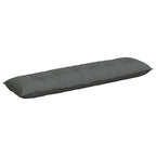 Cuscino per Schiena Grigio scuro 180 x 19 x 50 cm Tessuto
