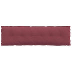 Cuscino per Schiena Rosso Vino 180 x 19 x 50 cm Tessuto