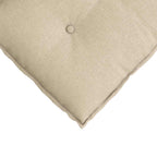 Cuscino per Schiena Crema 180 x 19 x 50 cm Tessuto
