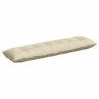 Cuscino per Schiena Crema 180 x 19 x 50 cm Tessuto