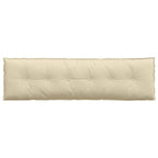 Cuscino per Schiena Crema 180 x 19 x 50 cm Tessuto