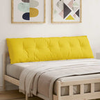 Cuscino per Schiena Giallo Chiaro 180 x 19 x 50 cm Tessuto