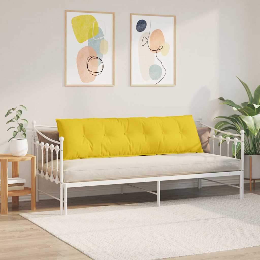 Cuscino per Schiena Giallo Chiaro 180 x 19 x 50 cm Tessuto