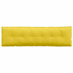 Cuscino per Schiena Giallo Chiaro 180 x 19 x 50 cm Tessuto