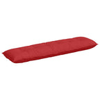 Cuscino per Schiena Rosso 180 x 19 x 50 cm Tessuto
